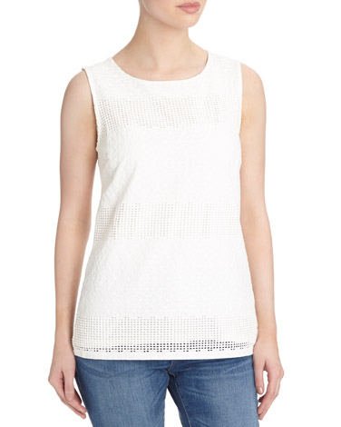 Embroidered Anglaise Vest